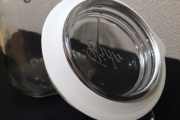 KORKEN gasket on MUJI jar