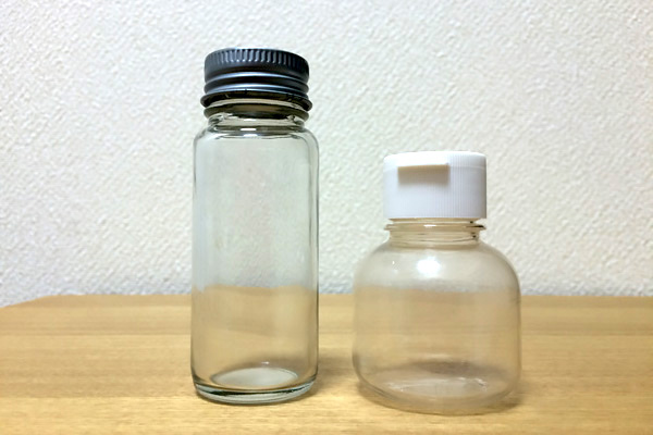 Decant containers I had at home