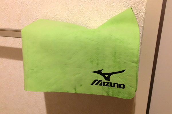 Swim towel after wetting and wringing