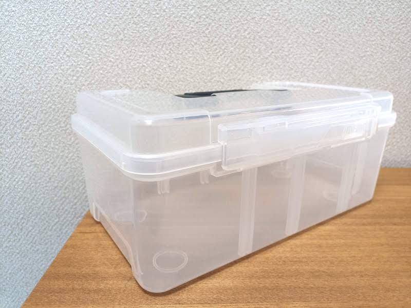 Meiho Handy Box S Clear used as first-aid kit